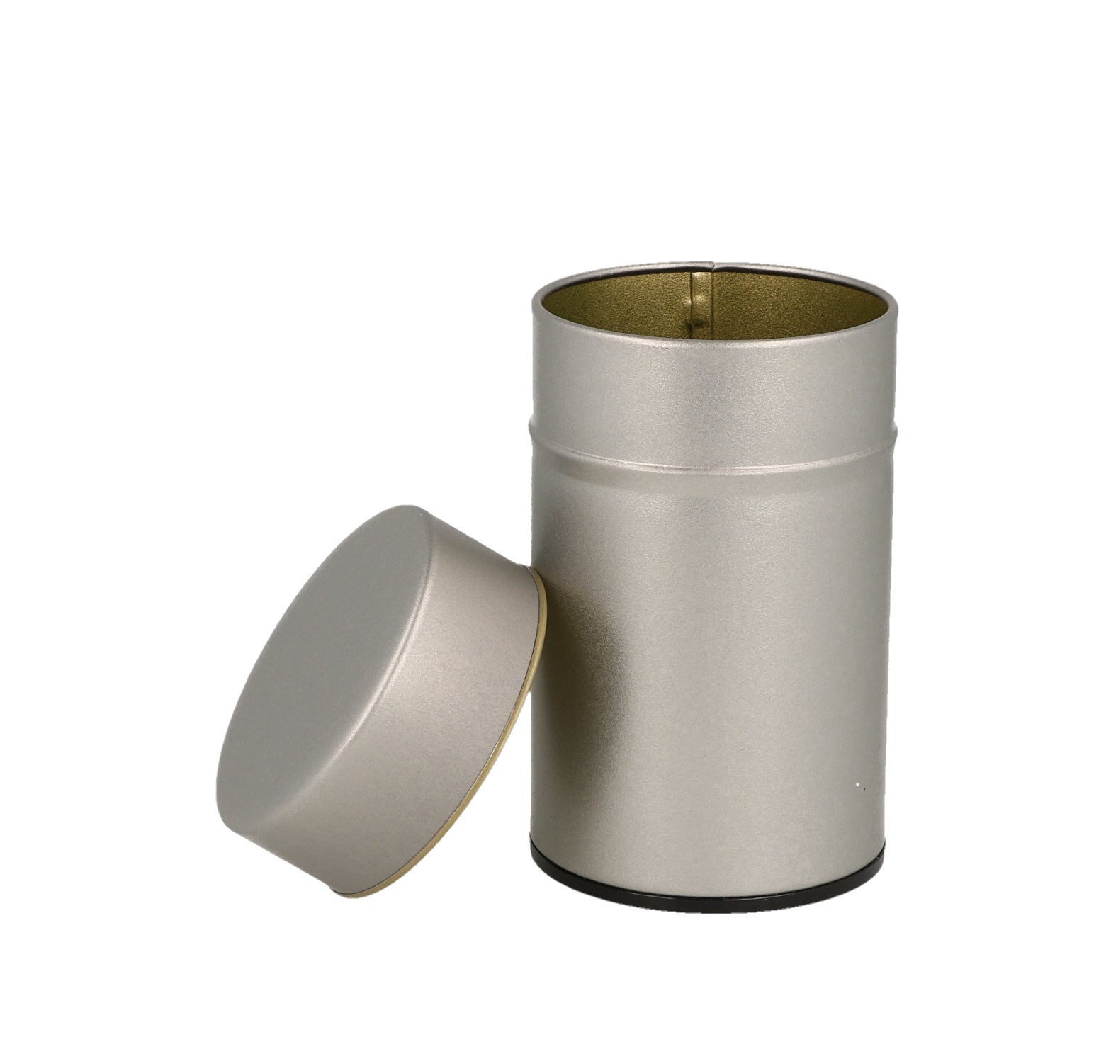 Tea Canister Matte Silver M