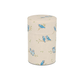 Tea Canister White Bird