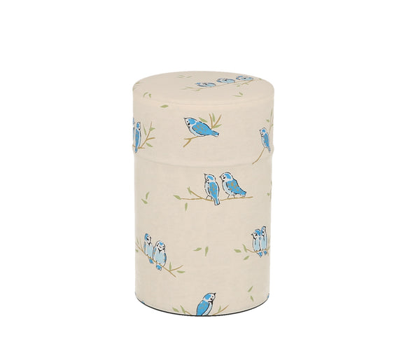 Tea Canister White Bird