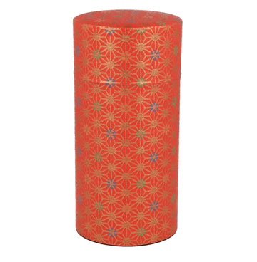 Tea Canister Asanoha Red