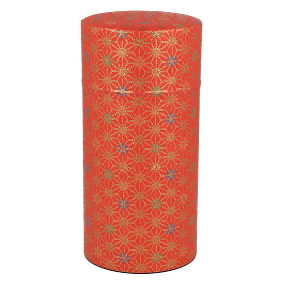Tea Canister Asanoha Red