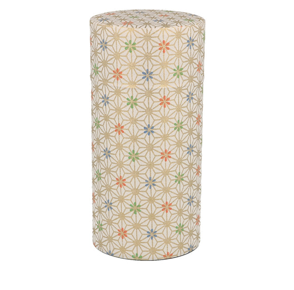 Tea Canister Asanoha White