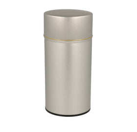 Tea Canister Matte Silver L