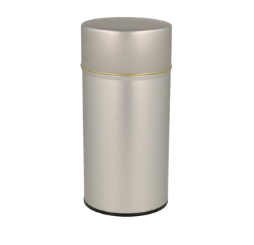 Tea Canister Matte Silver L