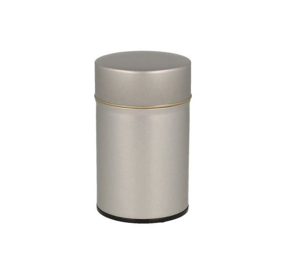 Tea Canister Matte Silver M
