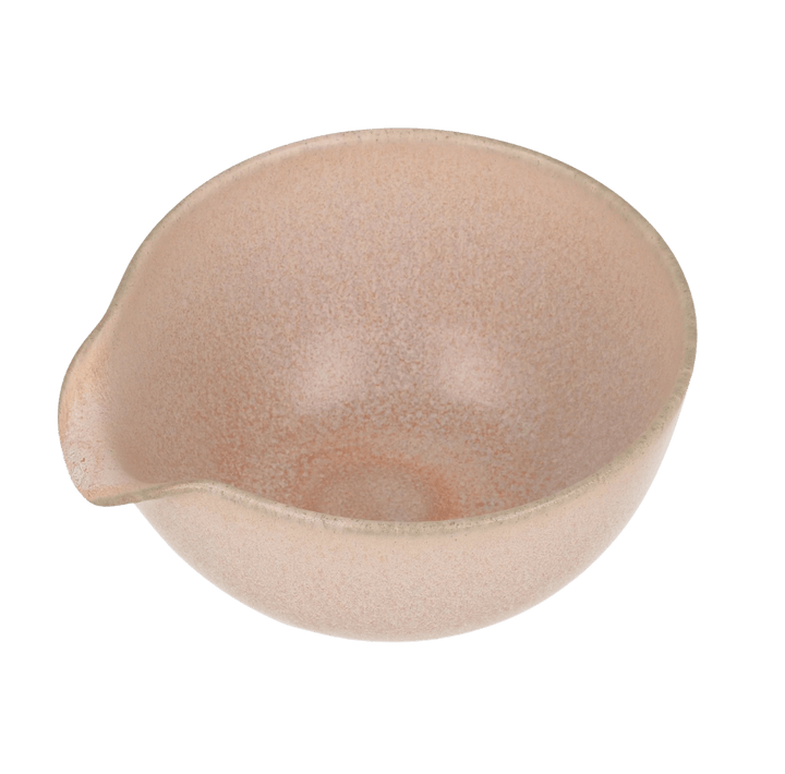 Chawan Matcha Bowl with Spout, Pink Pearl