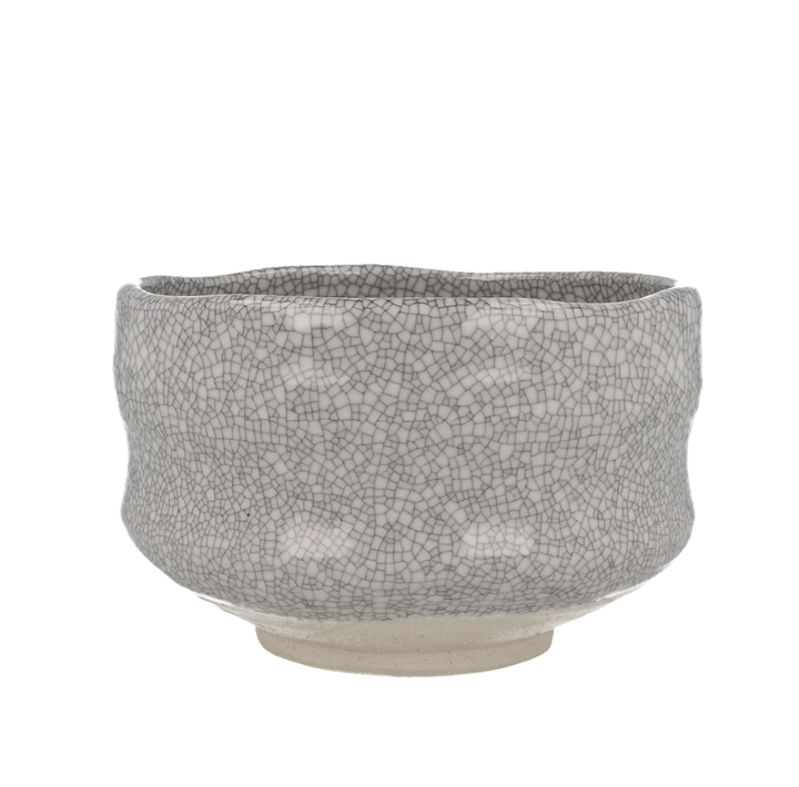Chawan Matcha Bowl, Crackle White - ZERO JAPAN