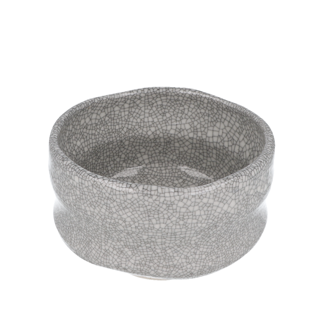 Chawan Matcha Bowl, Crackle White - ZERO JAPAN