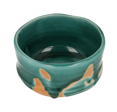 Chawan Matcha Bowl, Emerald Green Orange - ZERO JAPAN - 0