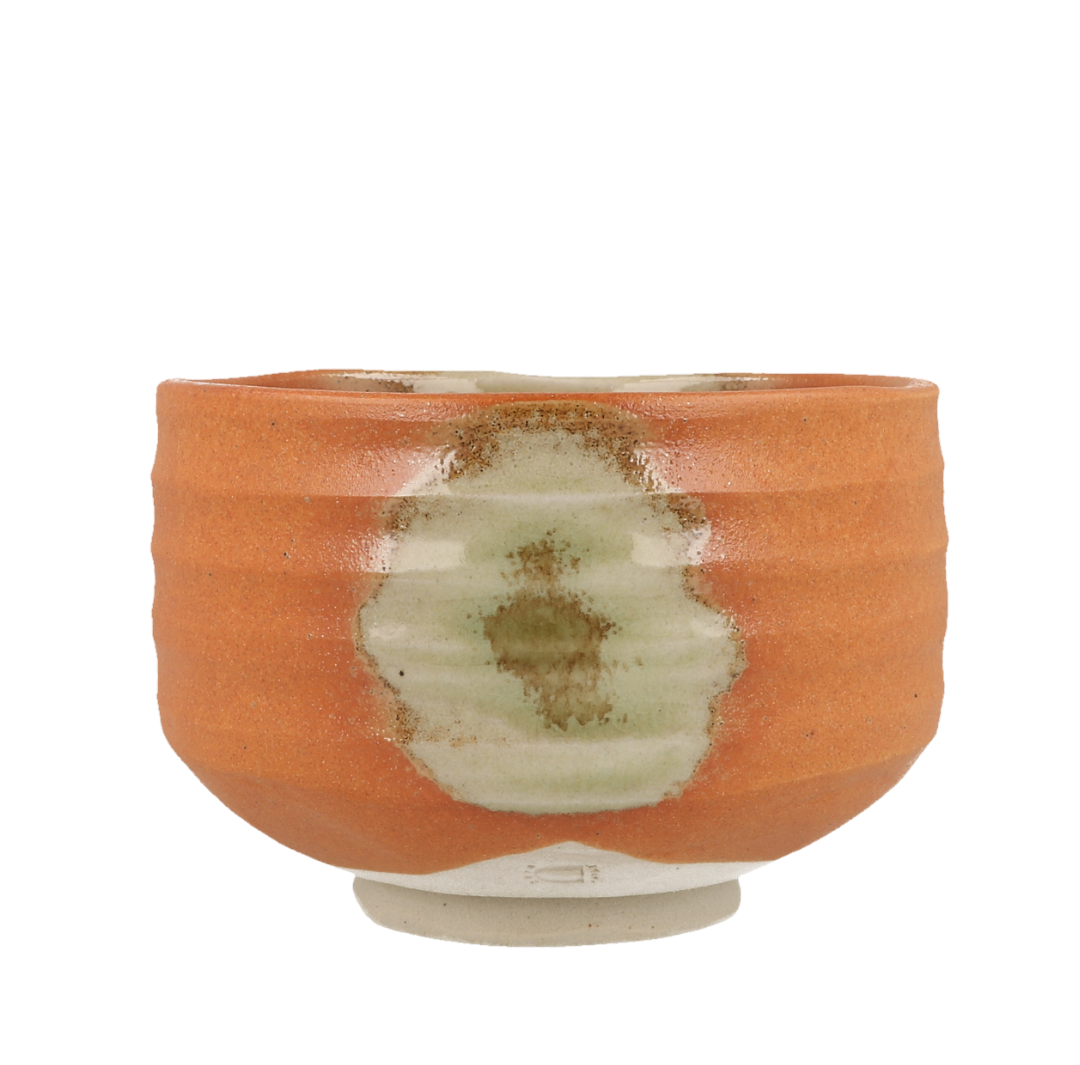 Chawan Matcha Bowl, Iga Orange Green - ZERO JAPAN