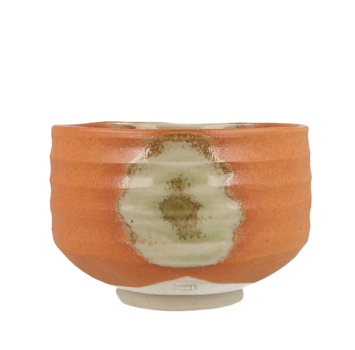 Chawan Matcha Bowl, Iga Orange Green - ZERO JAPAN