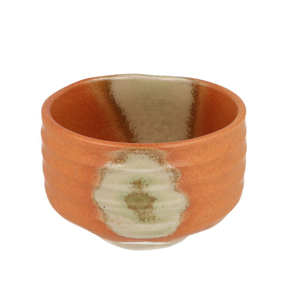 Chawan Matcha Bowl, Iga Orange Green - ZERO JAPAN