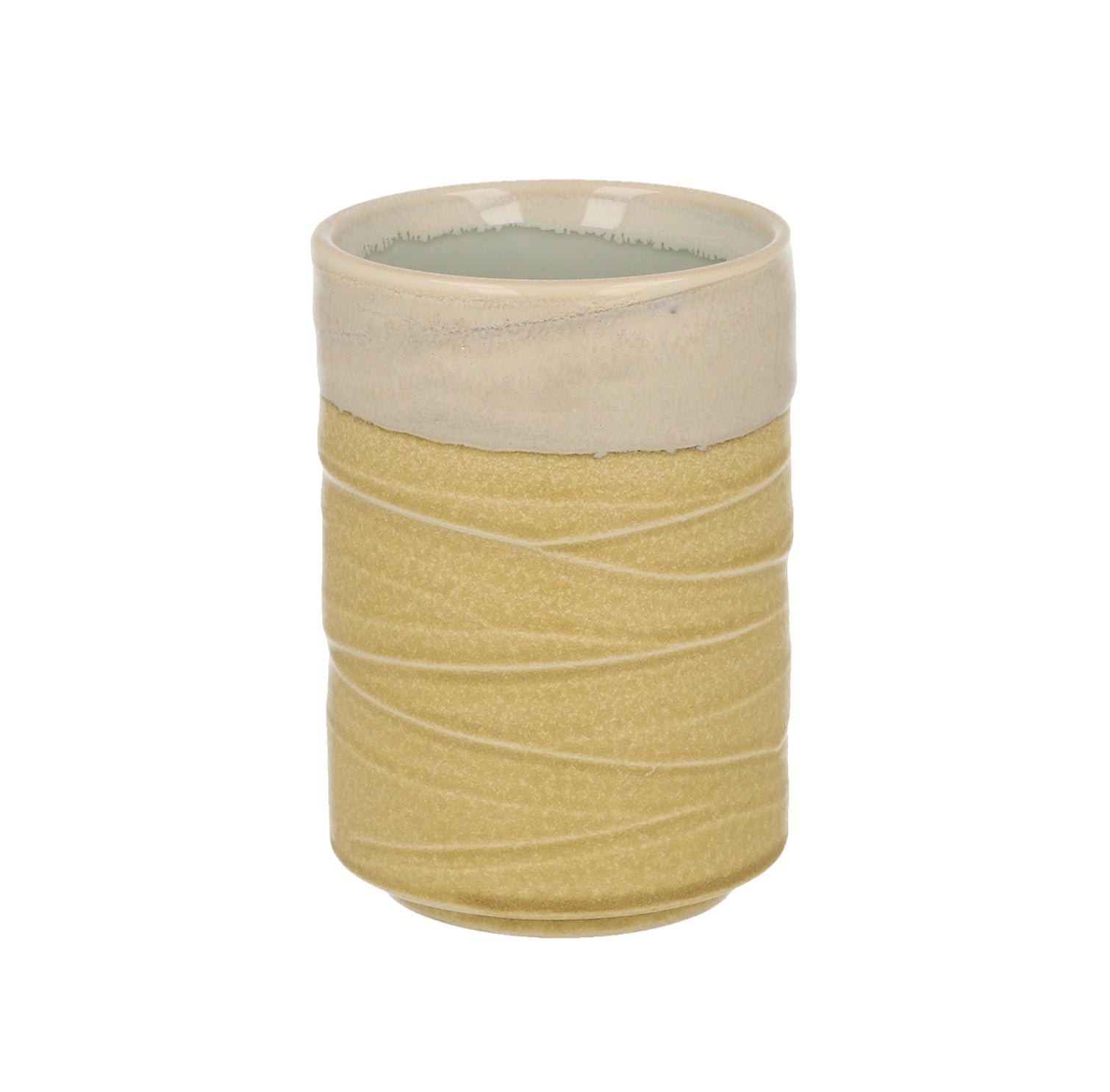 Artisanal Cup Yellow White 150ml