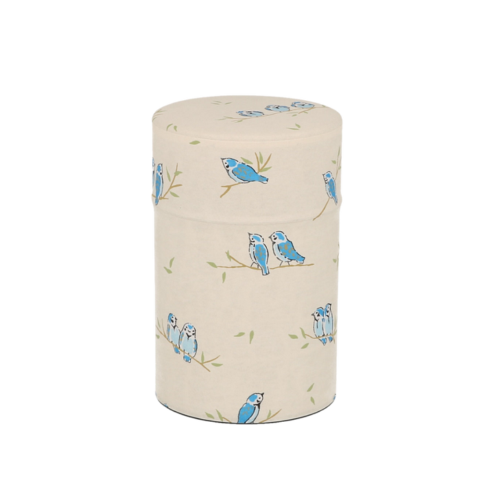 Tea Canister White Bird