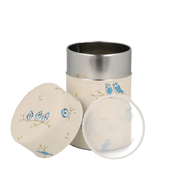 Tea Canister White Bird