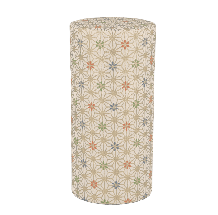 Tea Canister Asanoha White
