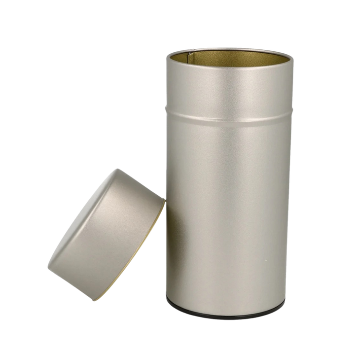 Tea Canister Matte Silver Large