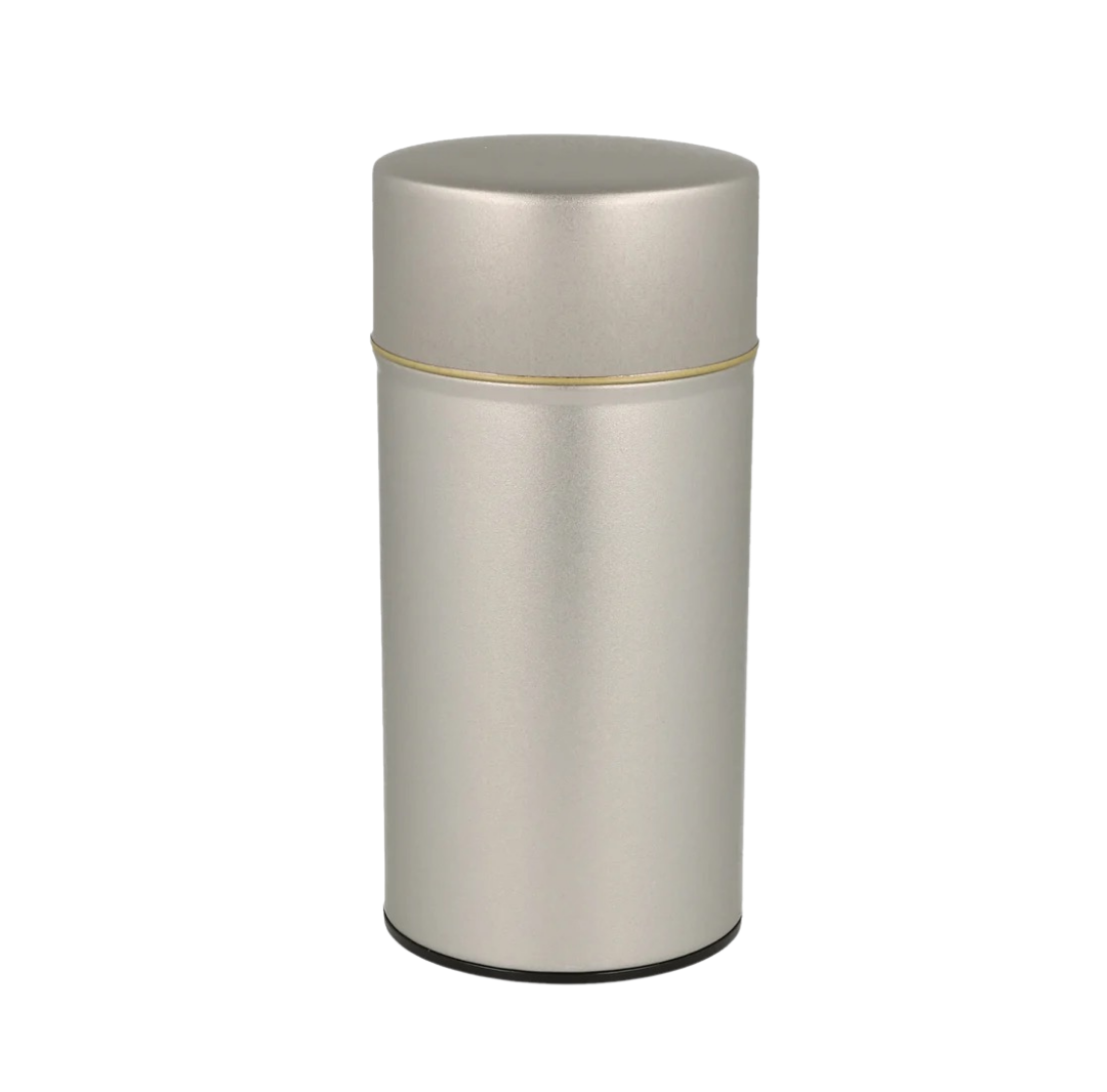 Tea Canister Matte Silver Large