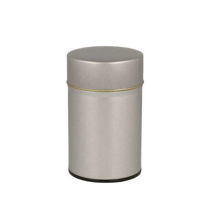 Tea Canister Matte Silver Medium