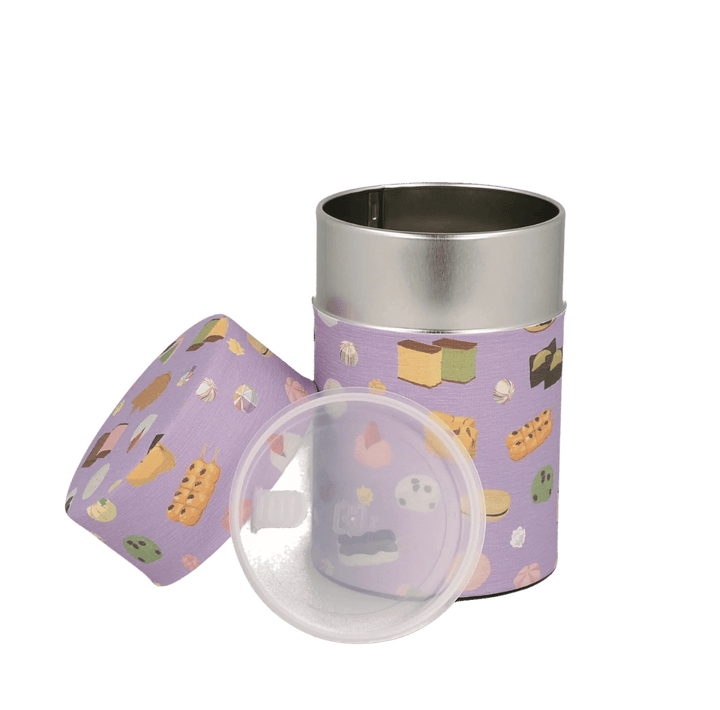Tea Canister Purple Wagashi
