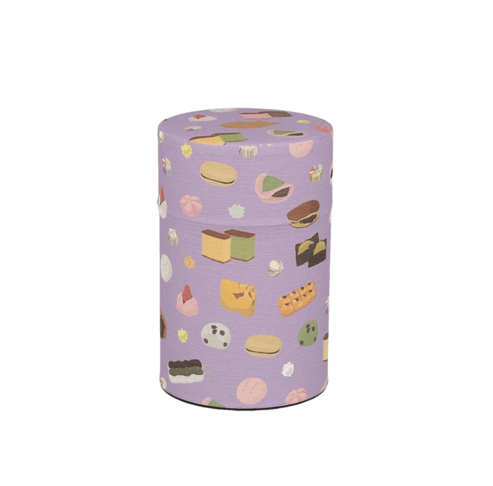 Tea Canister Purple Wagashi