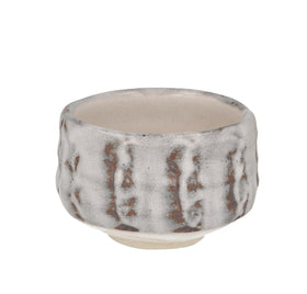 ZERO JAPAN Chawan - Matcha Bowl - Frosted White on Brown