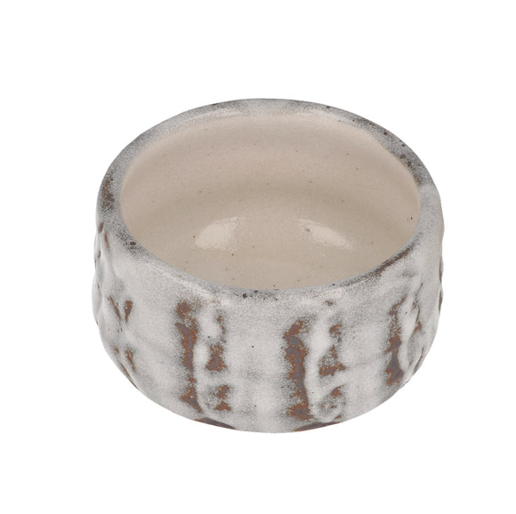 ZERO JAPAN Chawan - Matcha Bowl - Frosted White on Brown