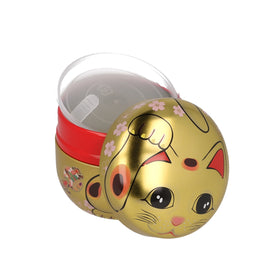 Tea Canister Maneki Neko Gold - 0